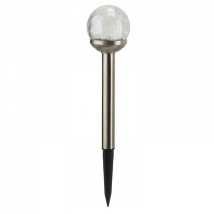 Smart Solar Crackle Globe Stake Light 5 Pack
