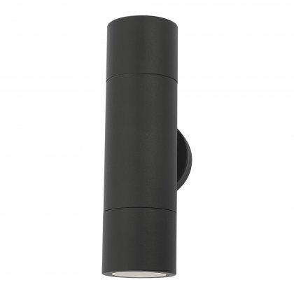 Ortega 2 Light Wall Light Black IP65