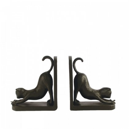 Elur Iron Book Ends Cat 13cm