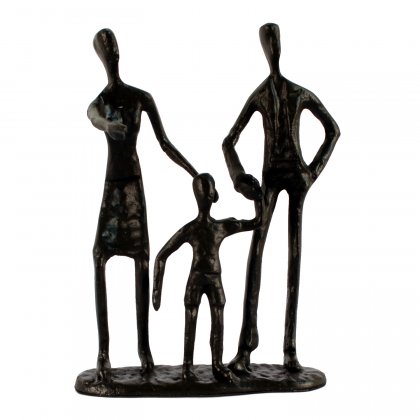 Elur Iron Figurine Family of 3 Outing 19cm