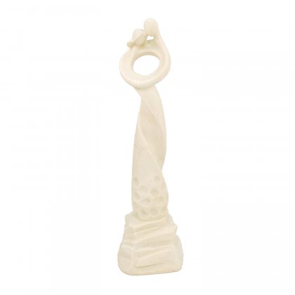 Solstice Sculptures Romantic Twist 62cm in Ivory Effect