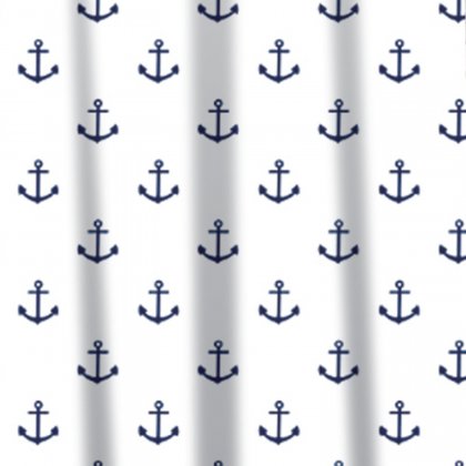 Sabichi Anchor Peva Shower Curtain