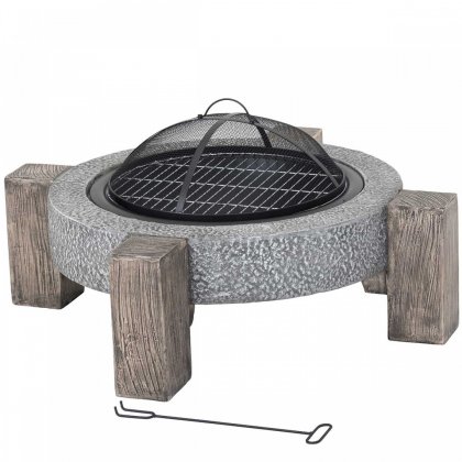 Lifestyle Calida Fire Pit *MGO Round fire pit with legs