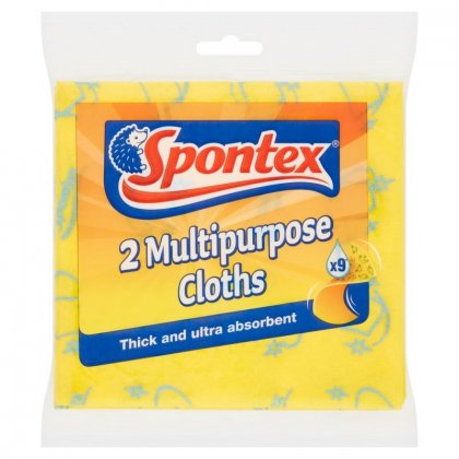 Spontex Multipurpose Cloths (Pack of 2)