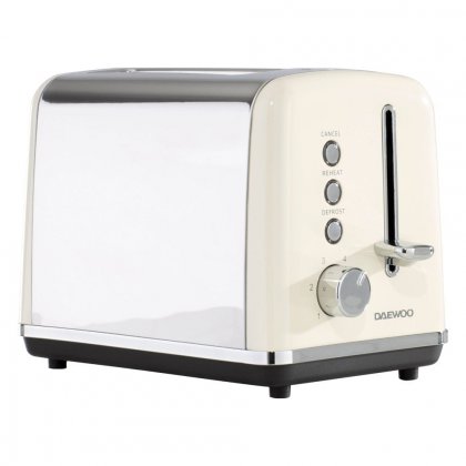 Daewoo Cream Kensington 2 Slice Toaster