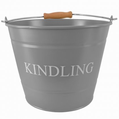 Manor Reproductions Small Kindling Bucket - Grey