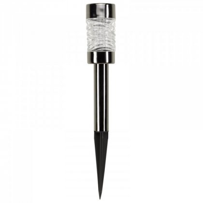Smart Solar SuperBright Martini Stake Light 3 Lumens - Nickel