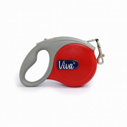 Ancol Viva Medium Dog Retractable Lead 5M-Red