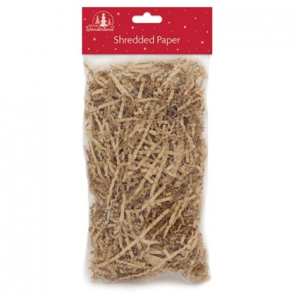 Festive Wonderland Shredded Paper - Brown