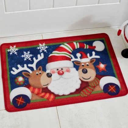 Three Kings Christmas Mat 40 x 60cm - Santa & Friends