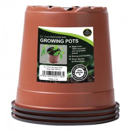 Garland 17cm Professional Growing Pots - Pack of 3