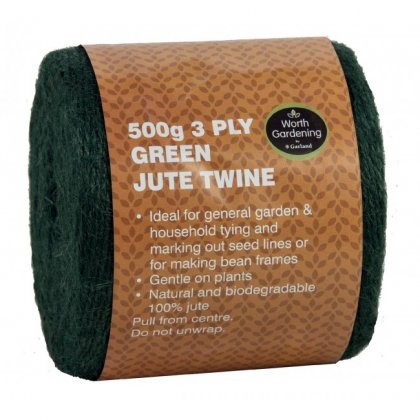 Garland 500g 3 Ply Jute Twine - Green