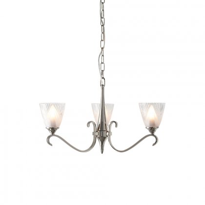 Endon Columbia nickel 3lt Pendant