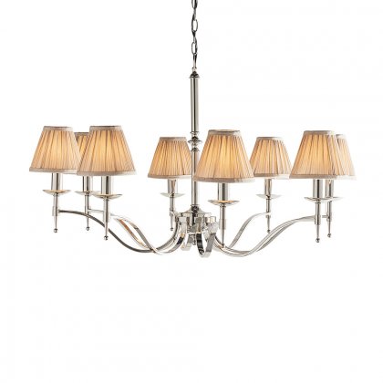Endon Stanford nickel 8lt Pendant