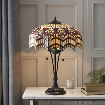 Vesta 2 light Table lamp