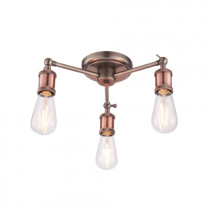 Hal 3light Semi Flush ceiling light