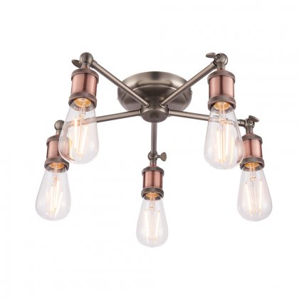 Hal 5light Semi Flush ceiling light