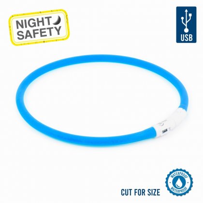 Ancol USB Flashing Band - Blue