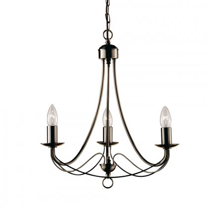 Searchlight Maypole 3 Light Antique Brass Fitting