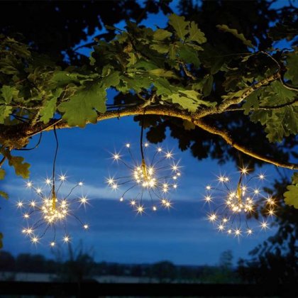 Smart Solar Triple Starburst String Lights