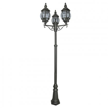 Searchlight Bel Aire Outdoor Post Lamp 3 Light Black