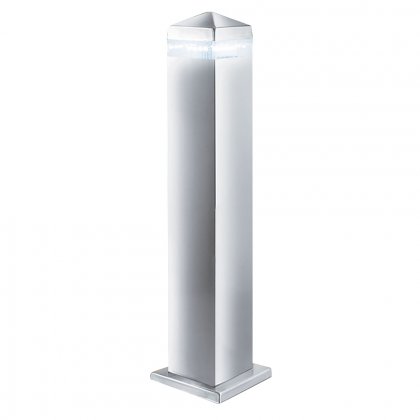Searchlight India Led Outdoor Post 45Cm Satin Silver Square 16 Leds