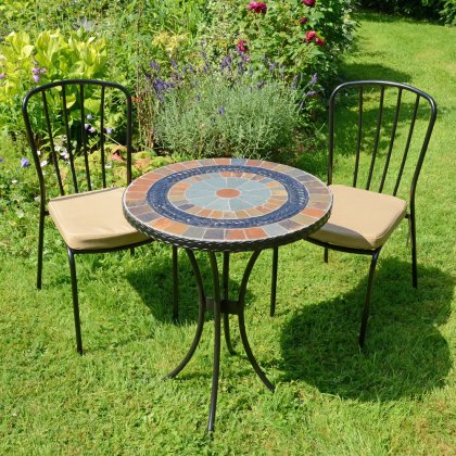 VILLENA 60cm Table with 2 MILAN Chairs Set