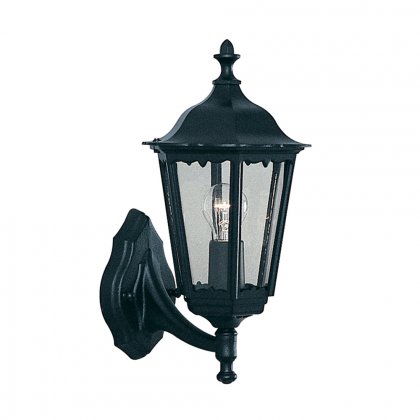 Searchlight Alex Outdoor Wall Light Black Uplight