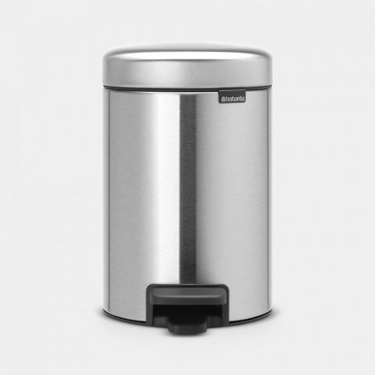 Brabantia newIcon 5 Litre Pedal Bin in Matt Steel