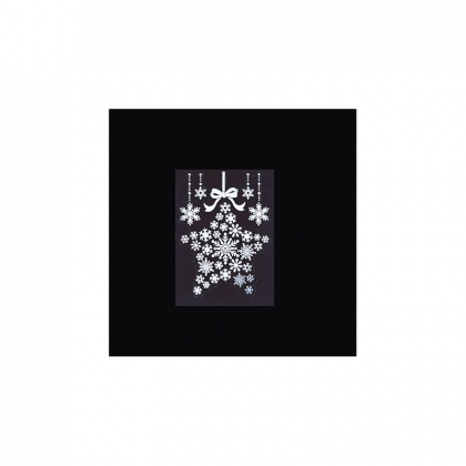 Premier Decorations White Star Window Stickers Set - Assorted