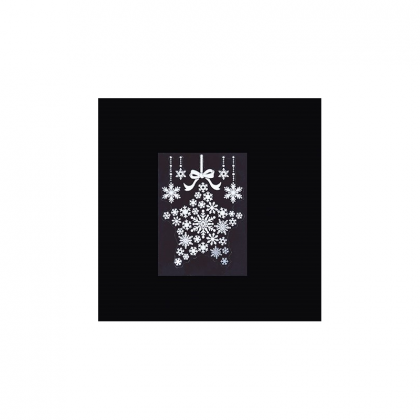 Premier Decorations White Star Window Sticker- Assorted