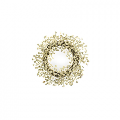 Premier Decorations 45cm Star Wreath - Gold