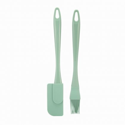 Fusion Twist 2 Pack Mini Pastry Brush & Jar Scraper Set Mint