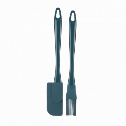 Fusion Twist 2 Pack Mini Pastry Brush & Jar Scraper Set Blue