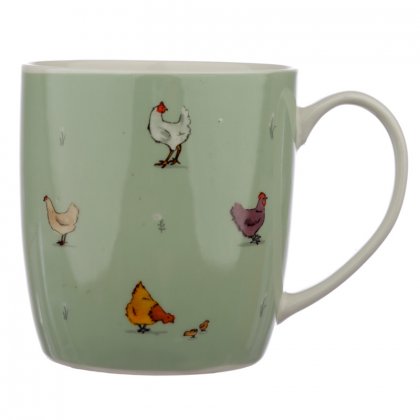 Puckator Porcelain Mug - Willow Farm Chickens