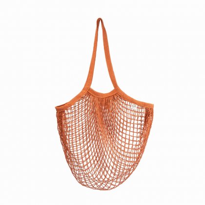 &Again Cotton Mesh Shopper Rust