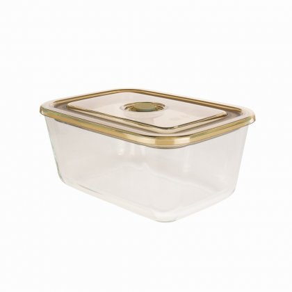 &Again Glass Rectangular Storage Container