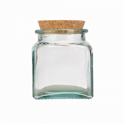 &Again Recycled Glass Storage Jar 500ml