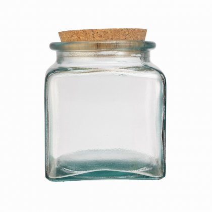 &Again Recycled Glass Storage Jar 1.5lt