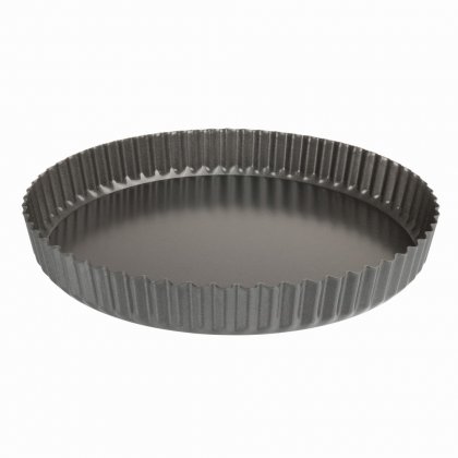 Luxe Kitchen 25cm Loose Base Fluted Quiche Pan