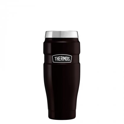 Thermos Matt Black Stainless Steel King Travel Tumbler - 470ml