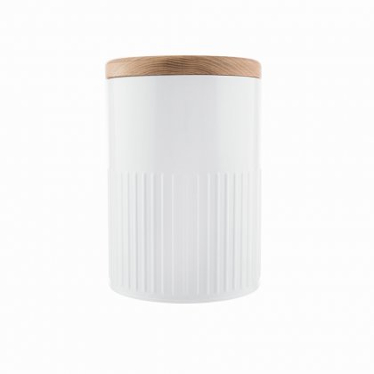 The Bakehouse & Co Large Round Storage Canister - White