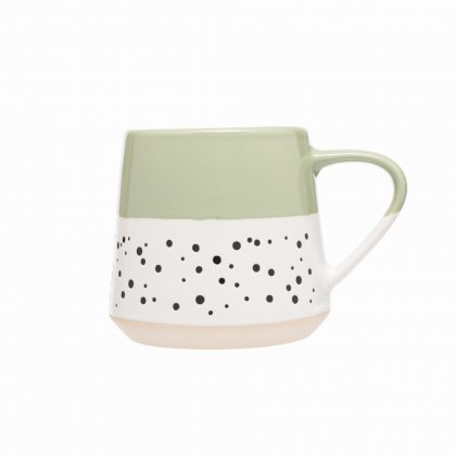 Siip Dipped Dotted Mug Sage