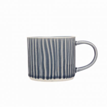 Siip Fundamental Embossed Lines Mug - Navy