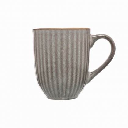 Siip Ribbed Mug Dark Grey