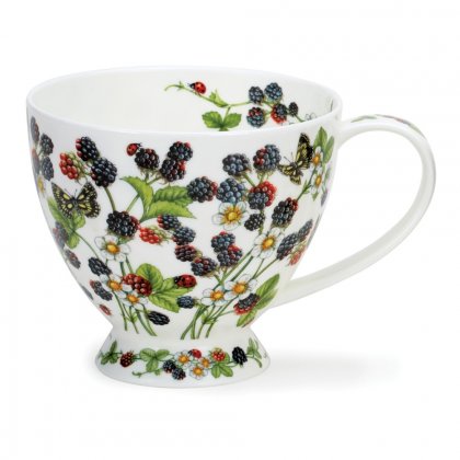 Dunoon Skye Shape Fine Bone China Mug 600ml - Wild Blackberries