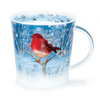 Dunoon Cairngorm Shape Fine Bone China Mug - Moonlight Robin