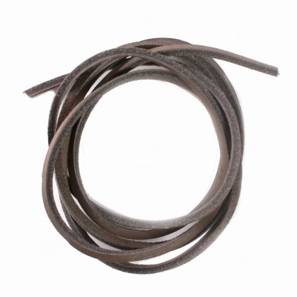 Shoe-String Dark Brown 120cm  leather Laces