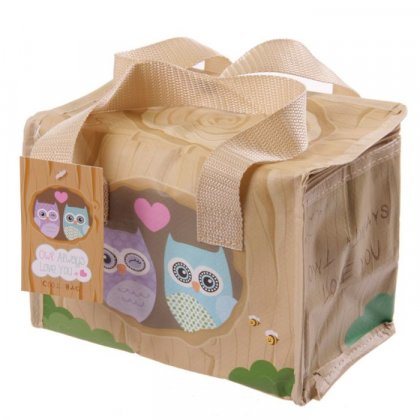 Puckator Woven Cool Bag Lunch Box - Love Owl