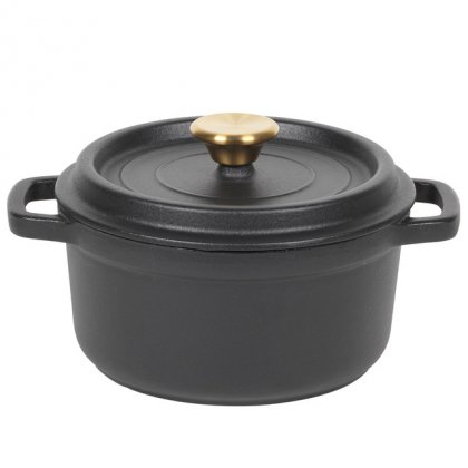 Russell Hobbs 20cm Cast Iron Stockpot - Black